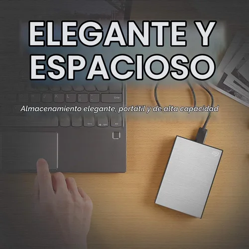 Vista 2 de Unidad de disco duro externo Seagate One Touch de 4 TB con puerto USB 3.0 para PC, laptop y Mac, con 1 año de suscripción a MylioCreate y 4 meses