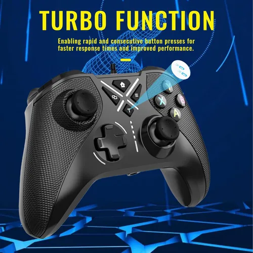 Vista 6 de Snail Bear Wired Gaming Controller for Xbox One, Xbox One S, Xbox One X, Windows 108.187 PC, Black