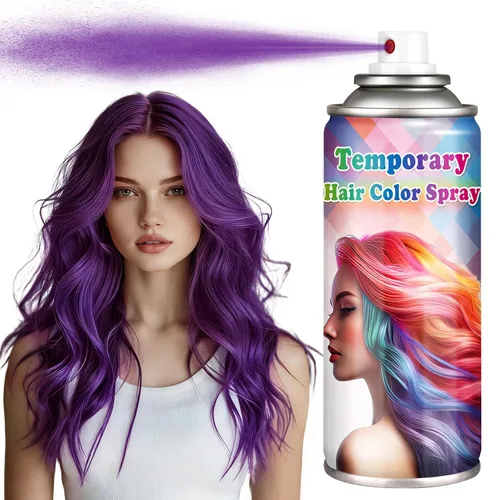Vista 10 de Spray temporal de color gris para mujeres y hombres, lavable 120ML