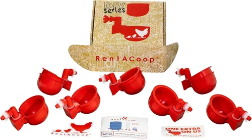 Vista 2 de Kit de agua de pollo para aves de corral, paquete de 6 + uno extra gratis (total de 7)