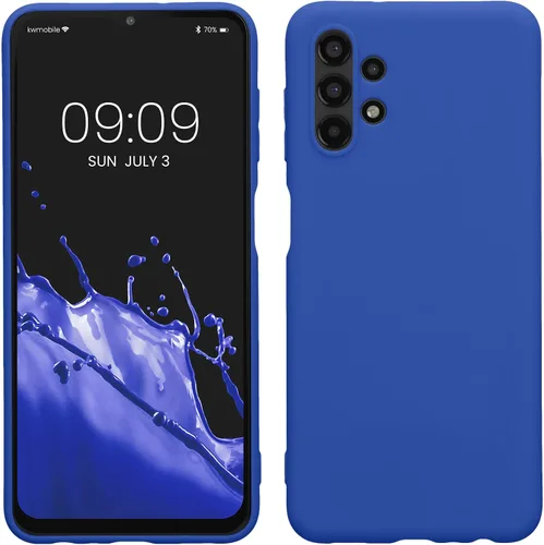 Vista 85 de kwmobile Funda compatible con Samsung Galaxy A12 - Funda protectora de silicona TPU suave y delgada - Azul Báltico