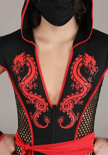Vista 6 de Disfraz de Ninja Dragón Sexy para Hombre