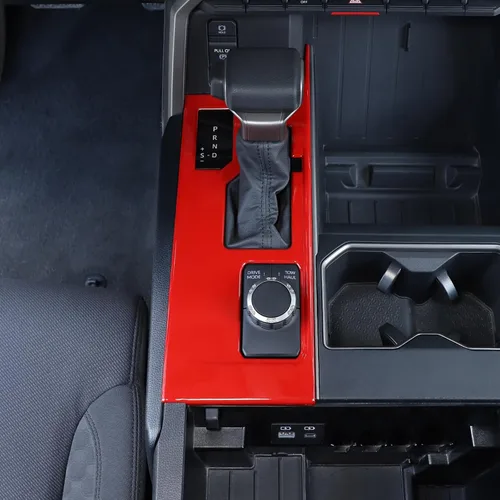 Vista 34 de Aunginsy Marco para panel de cambio de marchas con caja de almacenamiento Compatible con Toyota Tundra/Sequoia 2022-2024 2025 Protector contra