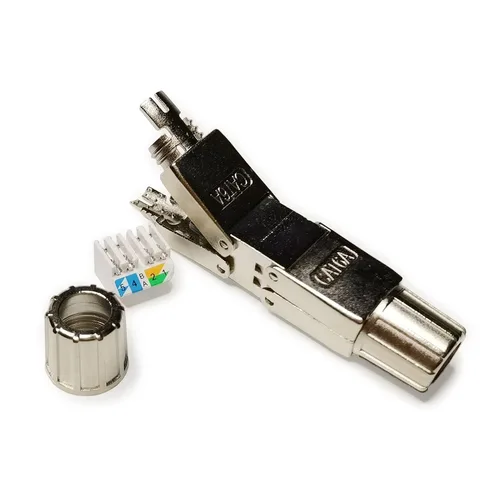 Vista 7 de Conectores RJ45 sin herramientas para reparación de campo de cables Ethernet y de red