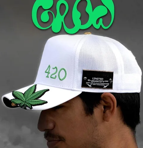 Vista 6 de Red Monkey The Grow RM1417 Edición Limitada Gorra unisex de malla para camionero 2