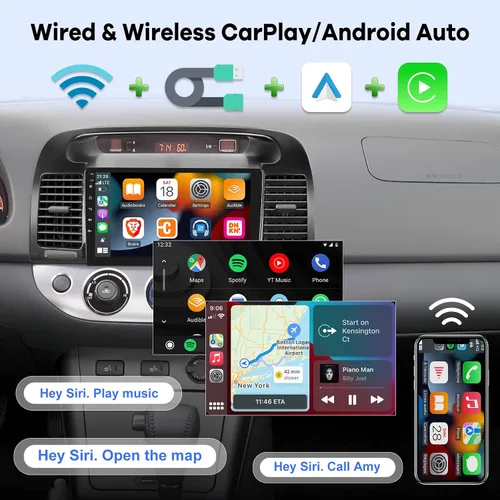 Vista 5 de [2G+64G] Radio de coche para Toyota Camry 2000 2001 2002 2003 2004 2005