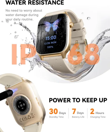 Vista 6 de Relojes inteligentes para mujeres y hombres, reloj de seguimiento de actividad física con 110 modos deportivos, contador de pasos/monitor