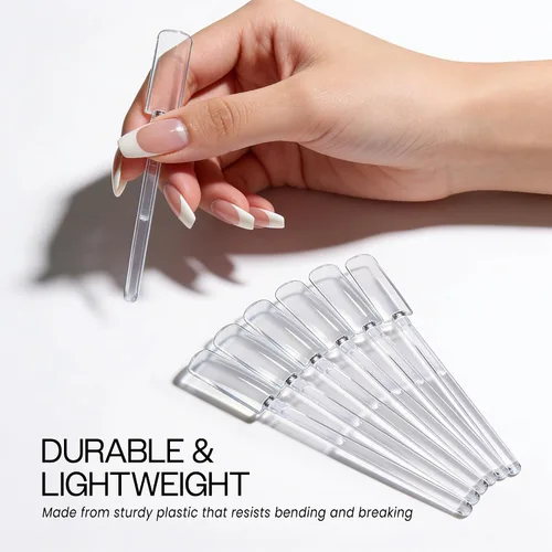 Vista 3 de Beauticom - Palillos transparentes para uñas (cantidad: 100 piezas)