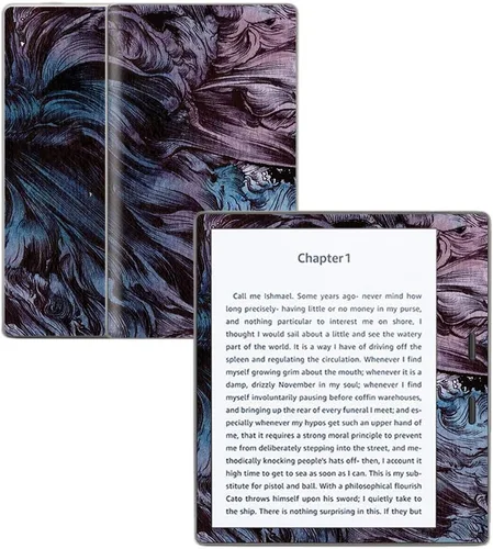 Vista 7 de MightySkins Skin compatible con Amazon Kindle Oasis 7" (9ª generación) – Naturaleza alterada Cubierta protectora de vinilo duradera y única