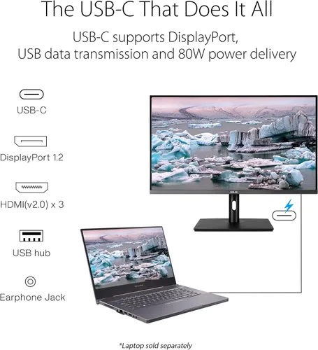 Vista 13 de ASUS ProArt PA32UCR-K Monitor profesional 4K HDR USB-C de 32 pulgadas