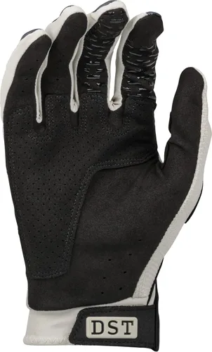 Vista 2 de Fly Racing 2023 Evolution DST Guantes para adultos (marfil/gris oscuro, talla S)