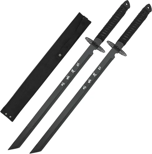 Vista 9 de Armory Replicas Colección Ninja Twin Sword - Cuchillas dobles de acero inoxidable con opciones de funda táctica