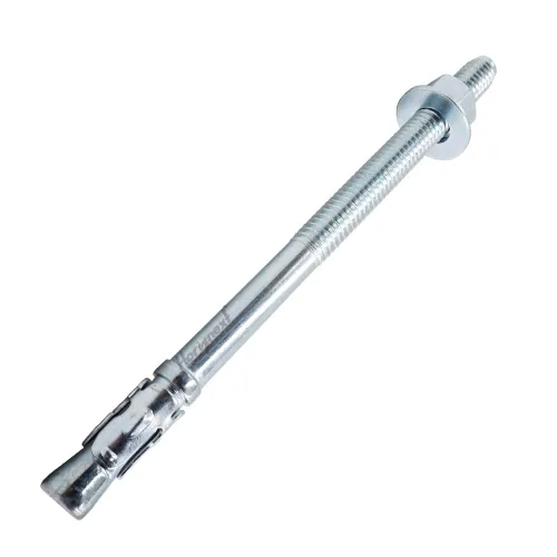 Vista 26 de Anclaje de cuña de 1/2" x 2-3/4", solo para cemento y hormigón, tornillos de acero al carbono galvanizados y pernos de retraso (10 unidades)