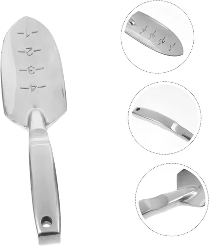Vista 4 de ORFOFE Paleta de jardín pequeña Material de metal resistente para uso doméstico y exterior para plantar deshierbe y excavar