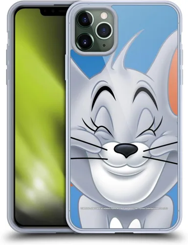 Vista 111 de Head Case Designs Funda de gel de cara completa con licencia oficial de Tom y Jerry Jerry [protección de grado militar] compatible con Apple iPhone