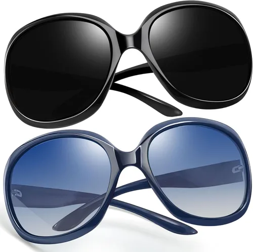 Vista 97 de Joopin Lentes de sol de gran tamaño para mujer, polarizados, grandes, para conducción, protección UV, grandes sombras
