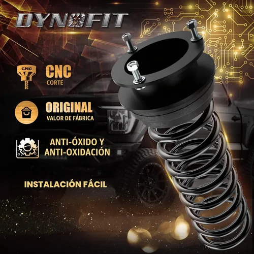 Vista 3 de Dynofit Kits de elevación de nivelación de 2 pulgadas para 4WD Dodge Ram 2500/3500 (1994-2013), suspensión delantera Kit de nivel de 2 pulgadas