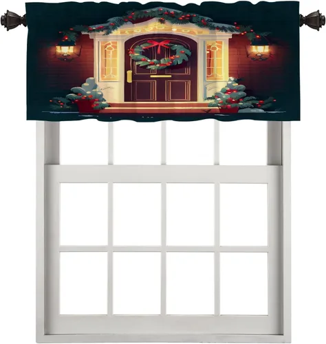 Vista 160 de Cortinas opacas de poliéster multicapa para cafetería, con diseño de diamantes, 2 unidades, 26 x 24 pulgadas