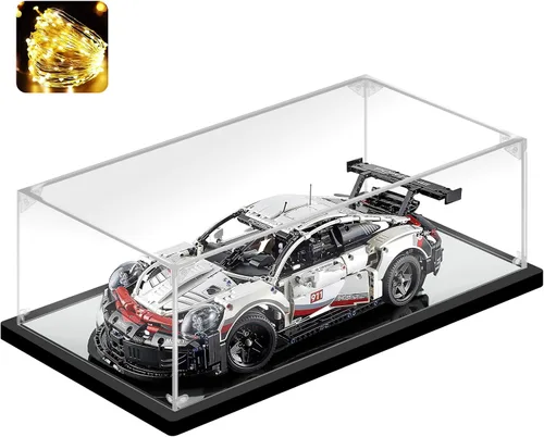 Vista 17 de Vitrina de acrílico para coleccionables, caja de exhibición de acrílico para Lego 43172, juguetes de construcción de castillos, estuche acrílico