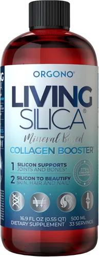 Vista 9 de Living Silica Gotas de sílice ORGONO - Tamaño de viaje Fórmula vegana y a base de minerales 3.4 fl oz