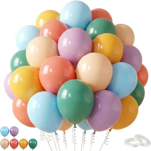 Vista 9 de Globos de graduación azules y dorados, 60 globos impresos con texto en inglés "Felicitaciones", 12 pulgadas, azul marino, blanco, azul, metálico