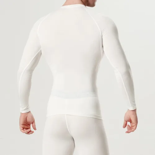 Vista 8 de dfen Camisetas de compresión de secado rápido para hombre con capa base se adaptan a Cool Gear con cuello redondo y manga larga