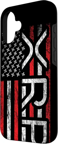 Vista 2 de iPhone 16 XRP Crypto - XRP criptomoneda - Bandera americana - Funda XRP