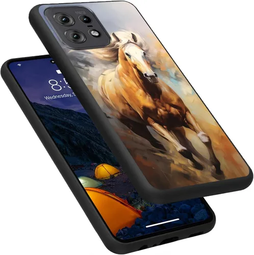 Vista 86 de Funda para Motorola Moto G Play 4G 2024, delgada y ligera, de silicona de TPU suave, color negro, ultrafina, para Motorola Moto G Play 4G 2024, Art