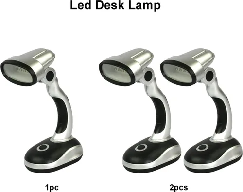 Vista 7 de Ragyzity Lámpara LED de escritorio, 12 LED portátil, lámpara de mesa alimentada por batería, luz de noche y campamento, luz brillante de trabajo