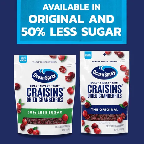 Vista 7 de Ocean Spray, Craisins - Arándanos secos, original, bolsa resellable de 12 onzas