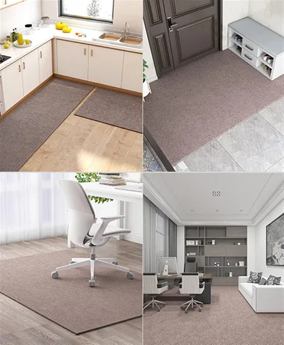 Vista 3 de Tapete para silla de oficina para suelo de madera dura, computadora o videojuegos, protector de suelo, tapete de protección de azulejos de madera