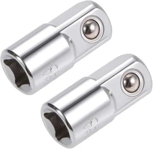Vista 7 de uxcell 2 unidades de 1/2 pulgada (F) x 3/8 pulgadas (M) reductor de enchufe para llaves de trinquete, hembra a macho, Cr-V