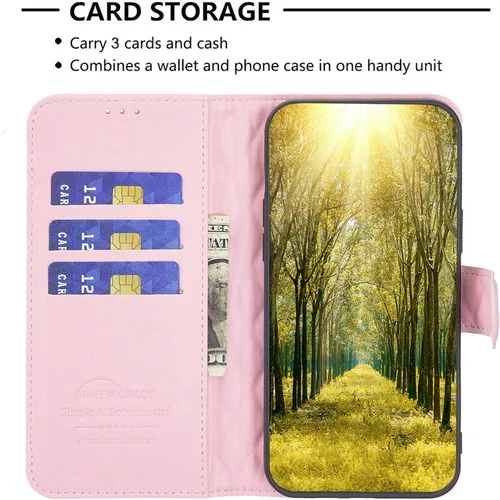 Vista 3 de jioeuinly Funda para Kalley Element 5 Plus compatible con Kalley Element 5 Plus Funda para teléfono Funda con función atril para mujer, billetera