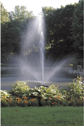 Vista 3 de Scott Aerator Skyward Fountain - Aireador de estanque de 1/2 HP 115V con cable eléctrico de 70 pies Fuente de aireación para lagos y estanques