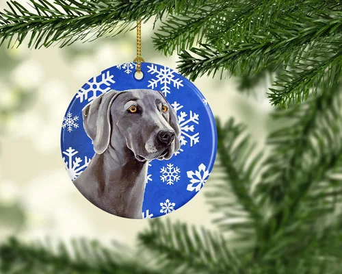 Vista 229 de Caroline's Treasures Cavalier Spaniel - Adorno de cerámica para colgar en el árbol de Navidad, para el hogar, Navidad, fiestas, regalo, 3 pulgadas