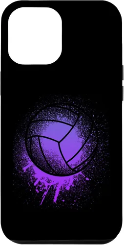 Vista 24 de iPhone 15 Jugador de Voleibol Deporte Niñas Mujeres Bday Purple Beach Team Case