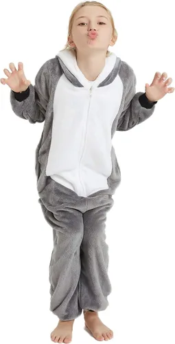 Vista 4 de CALANTA Pijama unisex de una pieza para niños, disfraz de fiesta de cosplay de Halloween