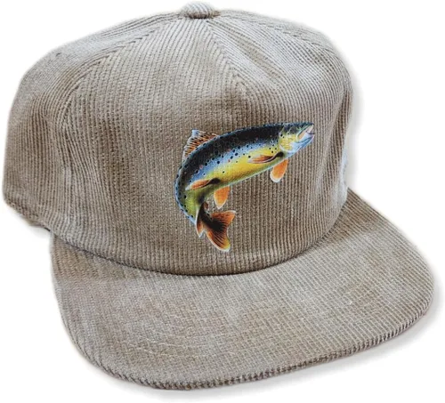 Vista 3 de ThatsRad Gorra de pesca Snapback de pana Pescador