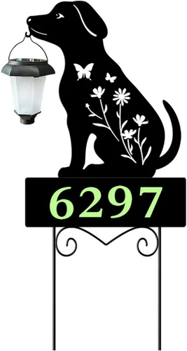 Vista 8 de Estacas de Jardín de Gato Sosteniendo Farol Solar Gatos de Jardín de Metal Farol Solar de Gato Estacas Decorativas de Jardín para Patio, Jardín