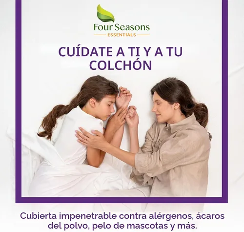 Vista 6 de Protector de colchón impermeable tamaño California King, funda de colchón estilo sábana bajera, hipoalergénico, transpirable, sin ruido, protege