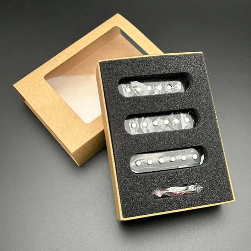 Vista 6 de MAXCHEER Alnico - Pastillas de 5 Strat para guitarra eléctrica Strat Squier para guitarra eléctrica Strat Squier (negro)