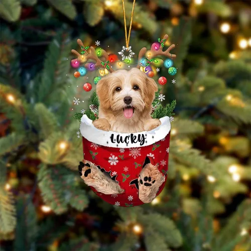 Vista 109 de Adorno de Navidad personalizado para perro Airedale Terrier en bolsillo de nieve, adorno para árbol de Navidad, idea de regalo para amantes