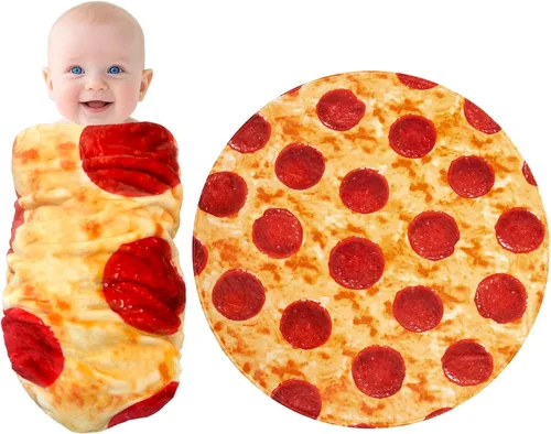 Vista 10 de mermaker Cobija de doble cara con estampado de tortilla para burritos