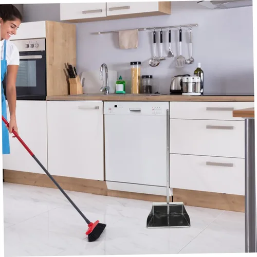 Vista 8 de DOITOOL Sartenes con mango largo, recogedor vertical de acero inoxidable resistente para vestíbulo, garaje, hogar y, 30.34 pulgadas de longitud