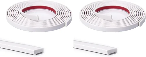 Vista 12 de Art3d - Moldura de vinilo flexible para despegar y pegar, de 10 pies para bordes de azulejos de pared, loseta en muro de cocina, marco de espejo
