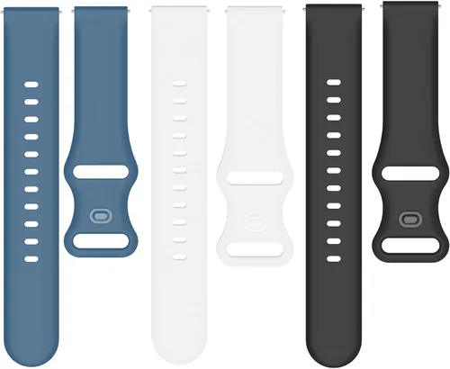 Vista 4 de Lamshaw Compatible con 3Plus Vibe Plus Band, nuevas correas de repuesto deportivas de silicona suave 2021 compatibles con reloj inteligente 3Plus