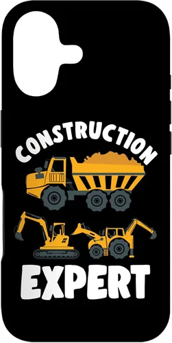 Vista 32 de iPhone 13 Pro Max Truck Construction Expert Excavator Digger para niño pequeño caso