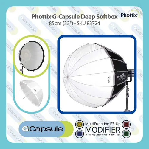 Vista 6 de Phottix G-Capsule PH83724 - Caja de luz profunda de 85 cm (33")