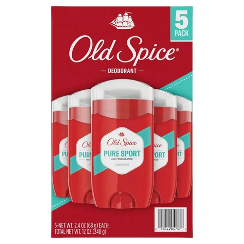 Vista 2 de Old Spice Pure Sport - Desodorante, 2.4 oz (paquete de 5)