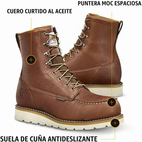 Vista 3 de Carhartt Botas de trabajo Wp de 8 pulgadas con punta de acero para hombre